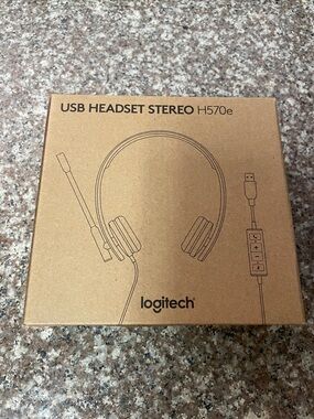 Logitech USB Headset Stereo H570e - Brown